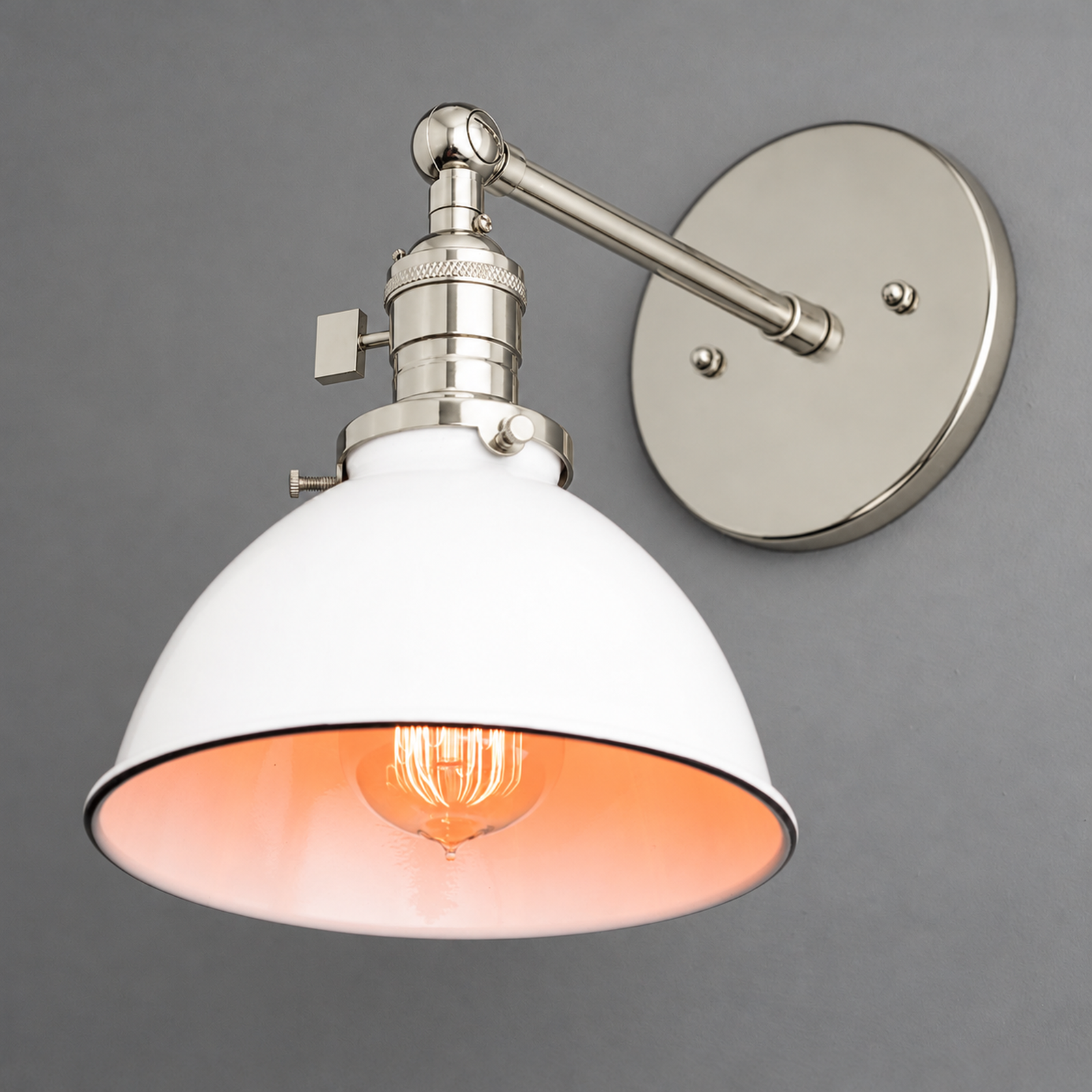 SCONCE MODEL NO. 6556 in Polished Nickel
