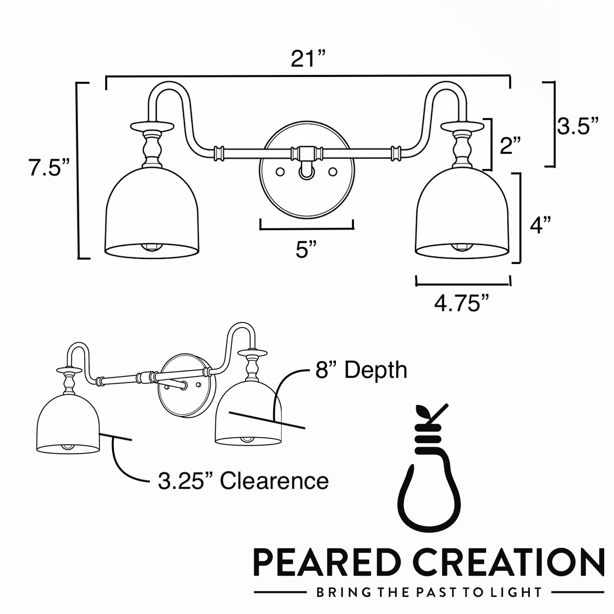 VANITY LIGHT MODEL NO. 1115
