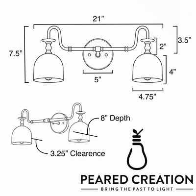 VANITY LIGHT MODEL NO. 1115