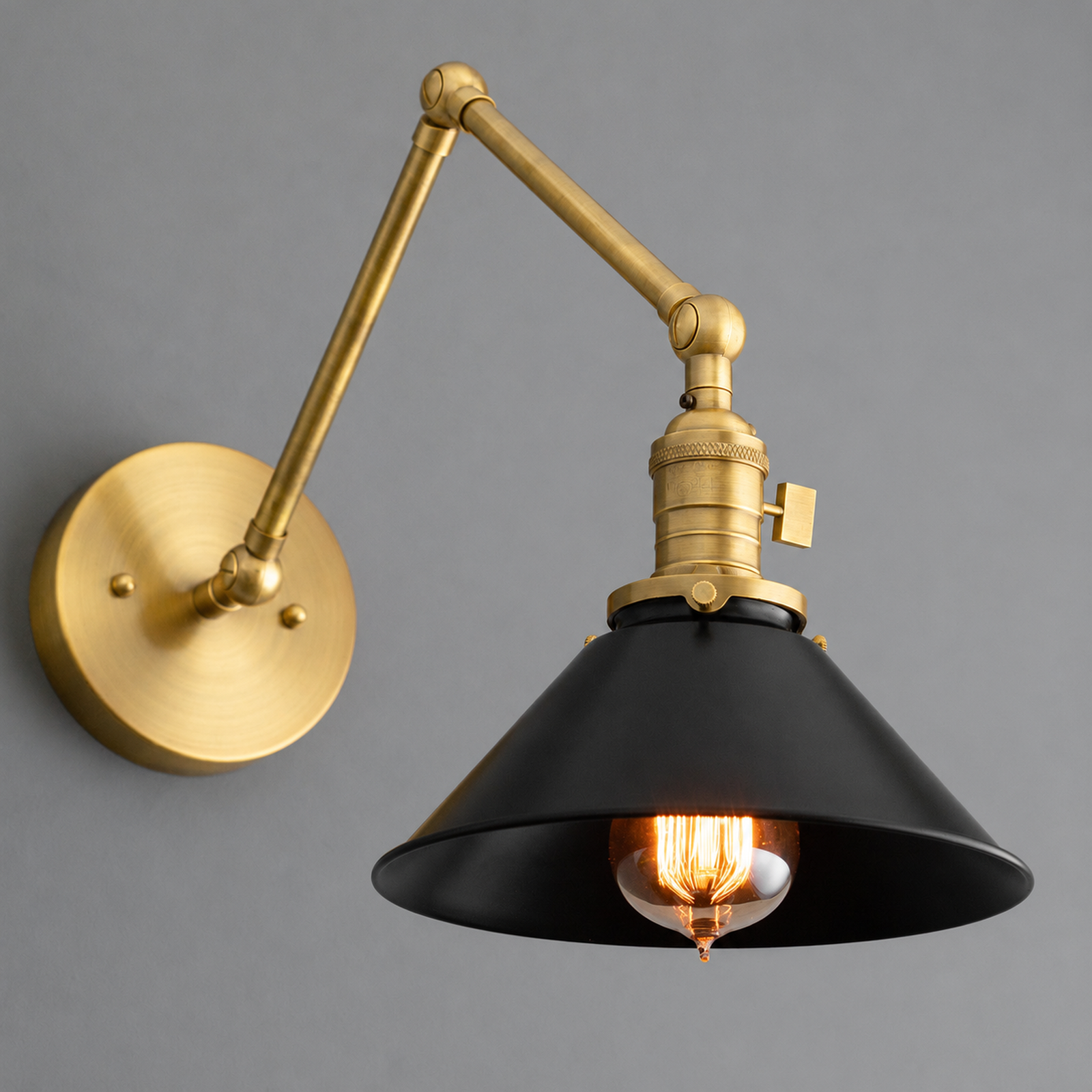 SCONCE MODEL NO. 7164 in Raw Brass