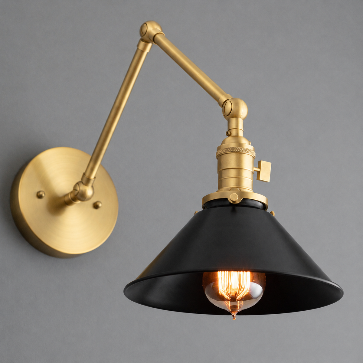 SCONCE MODEL NO. 7164 in Sealed Brass