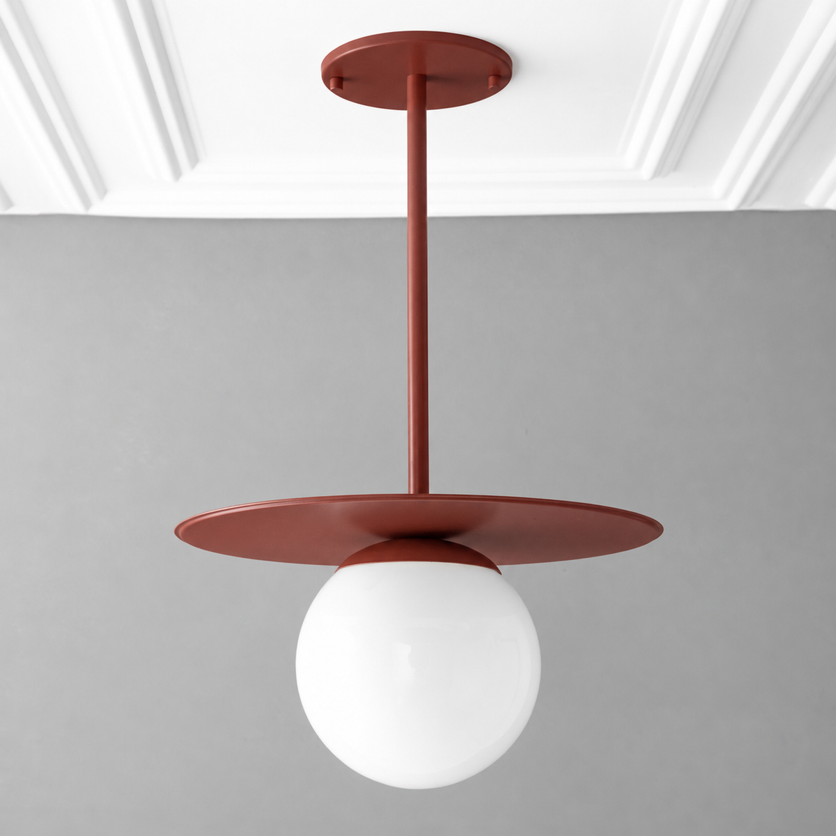 PENDANT MODEL NO. 8548 in Brick Red