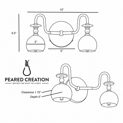 VANITY LIGHT MODEL NO. 8268