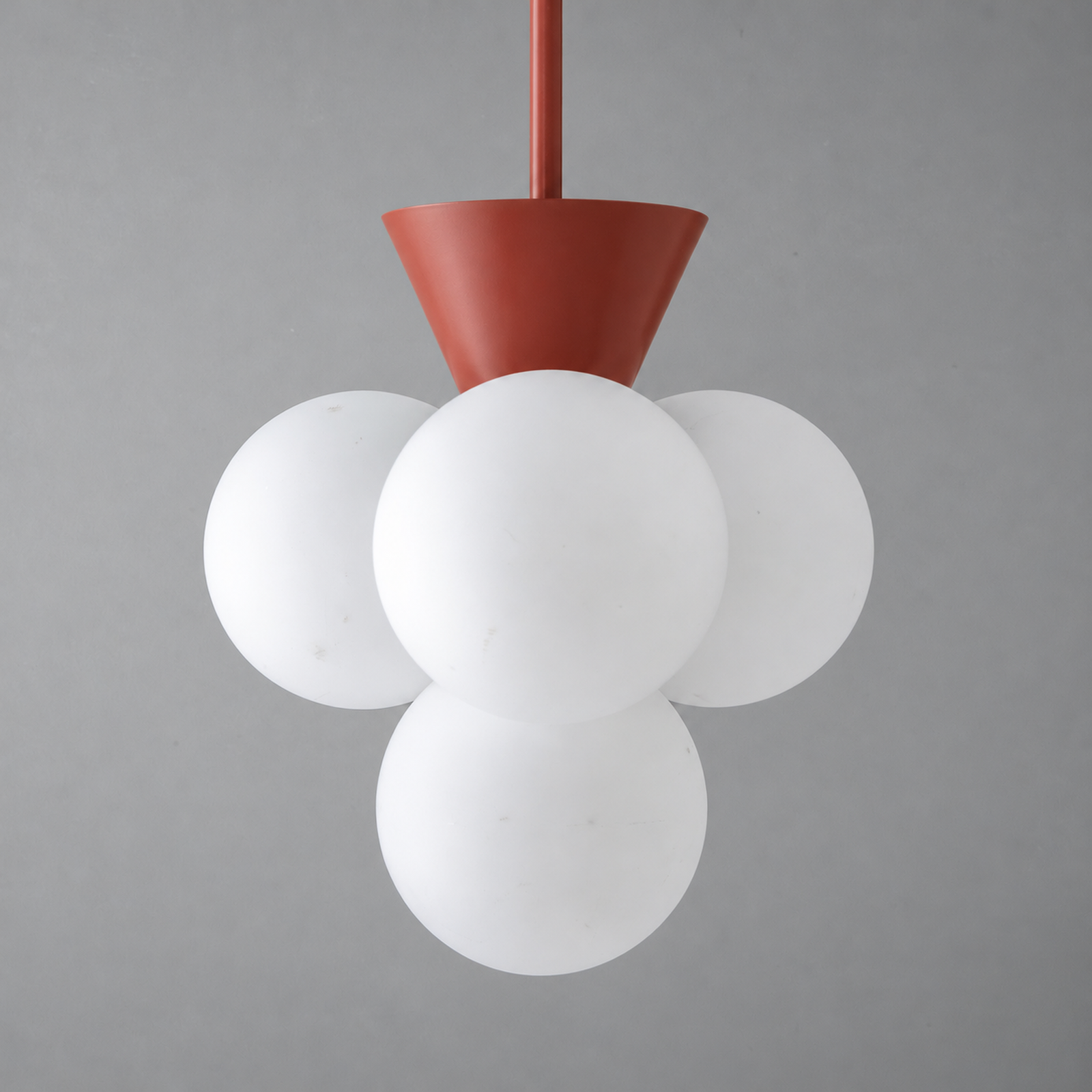 CHANDELIER MODEL NO. 9834 in Brick Red