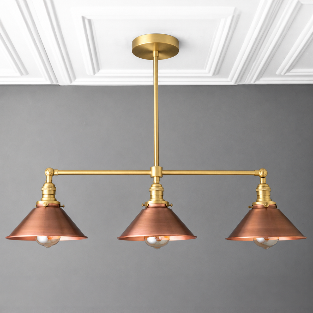 CHANDELIER MODEL NO. 2013 in Raw Brass or Sealed Brass