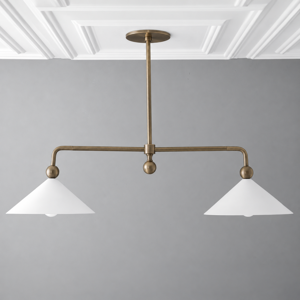 CHANDELIER MODEL NO. 5301 in Antique Brass