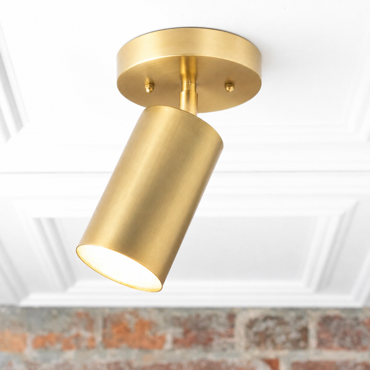 CEILING LIGHT MODEL NO. 2462 in Sealed Brass