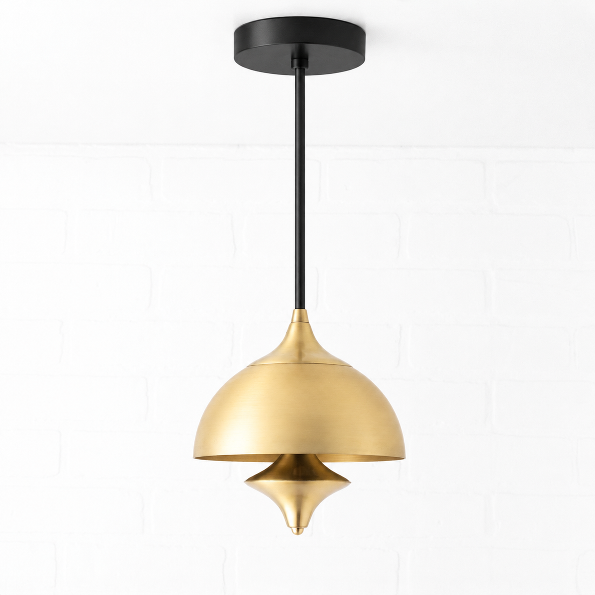 PENDANT MODEL NO. 6098 in Black/Raw Brass or Black/Sealed Brass