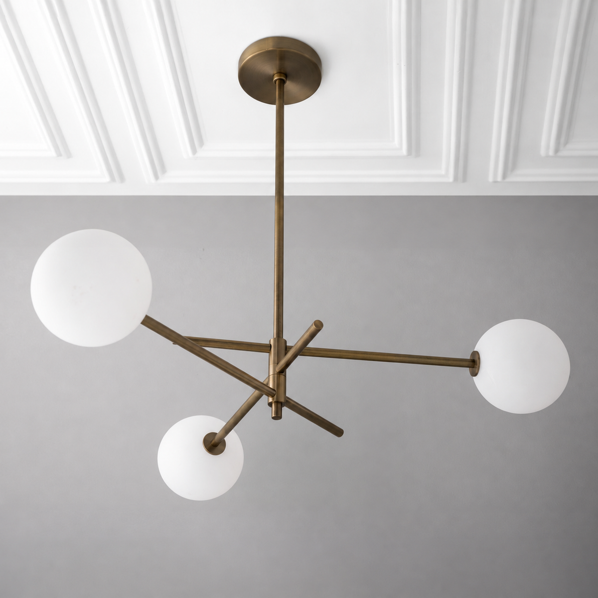 CHANDELIER MODEL NO. 0761 in Antique Brass