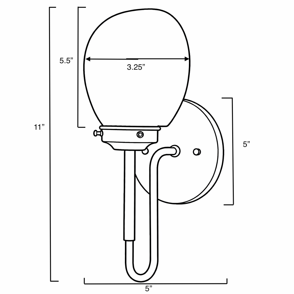 SCONCE MODEL NO. 8492