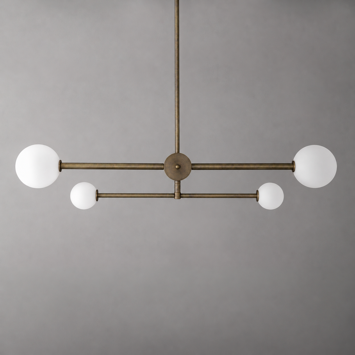 CHANDELIER MODEL NO. 0204 in Antique Brass