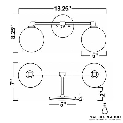 VANITY LIGHT MODEL NO. 1150