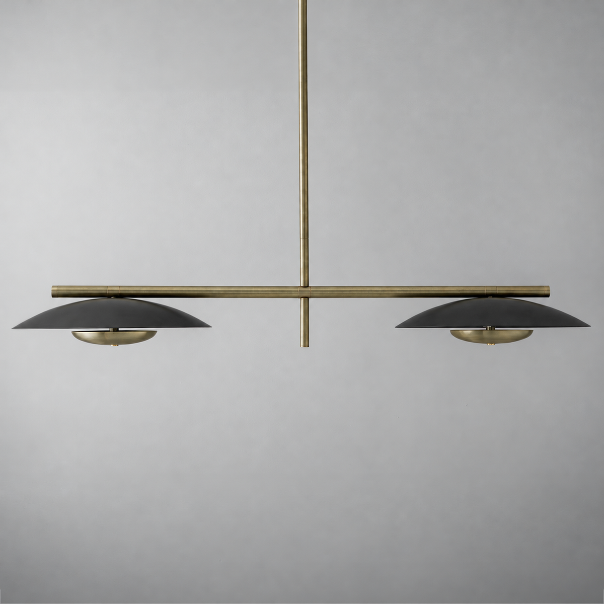 CHANDELIER MODEL NO. 9181 in Antique Brass/Black