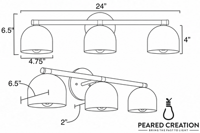 VANITY LIGHT MODEL NO. 1169