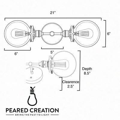 VANITY LIGHT MODEL NO. 7350