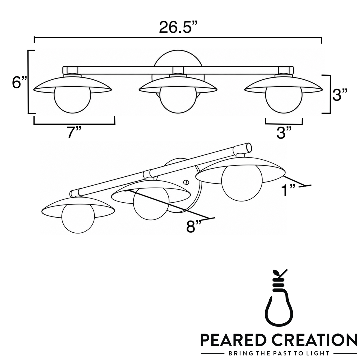 VANITY LIGHT MODEL NO. 1156