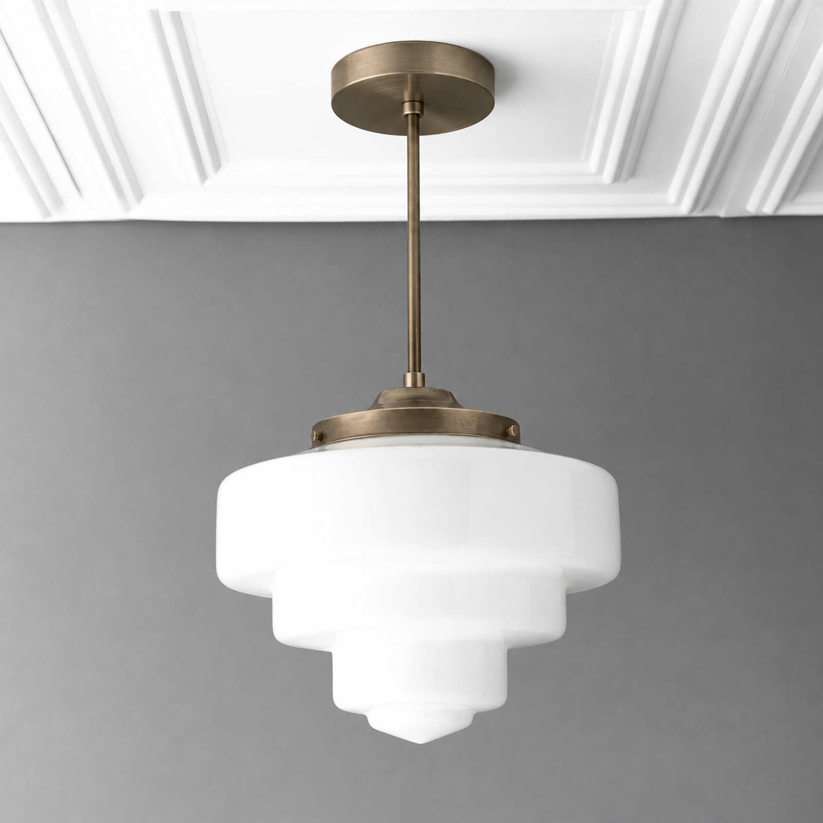 PENDANT MODEL NO. 7458 in Antique Brass