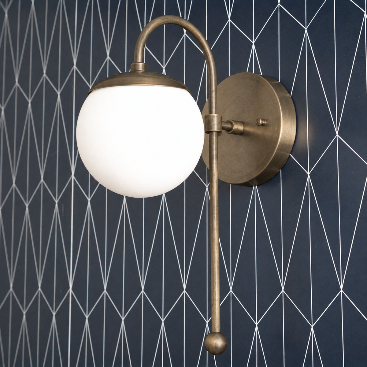 SCONCE MODEL NO. 1045 in Antique Brass