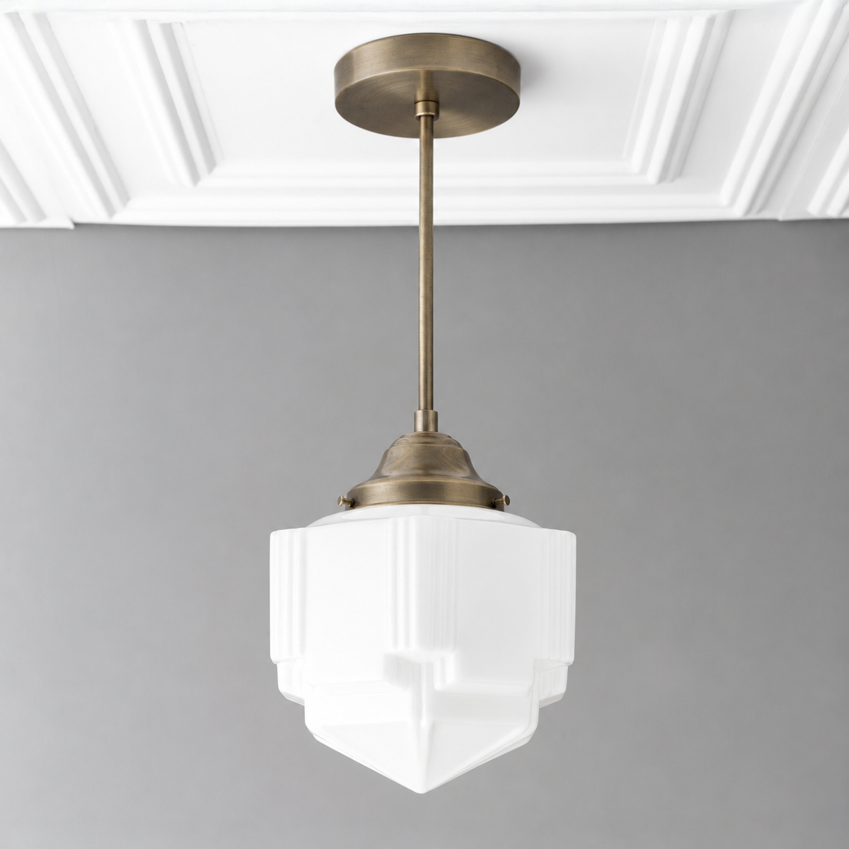 PENDANT MODEL NO. 4126 in Antique Brass