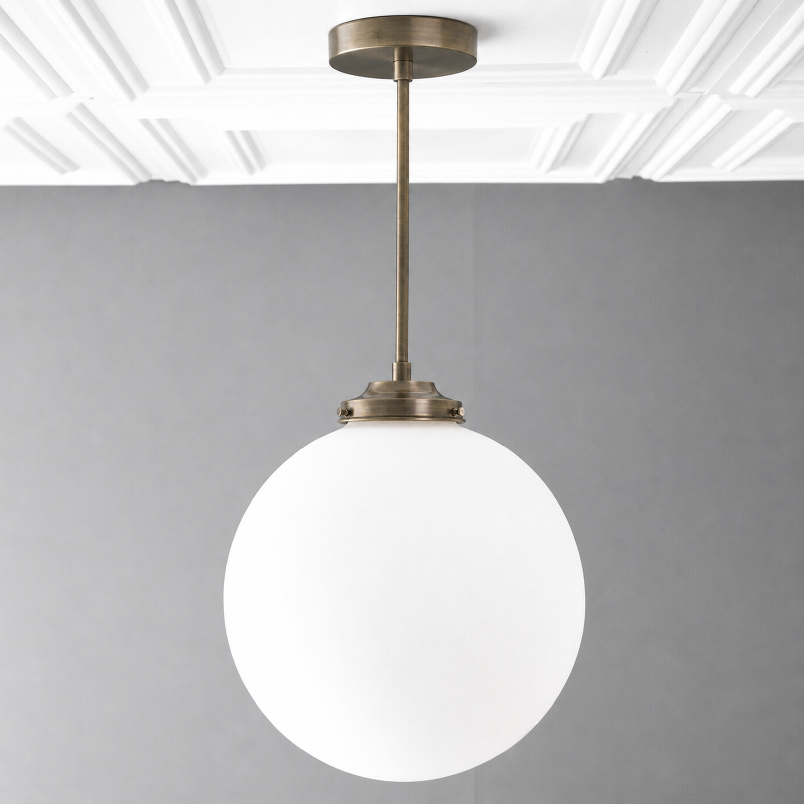 PENDANT MODEL NO. 6058 in Antique Brass