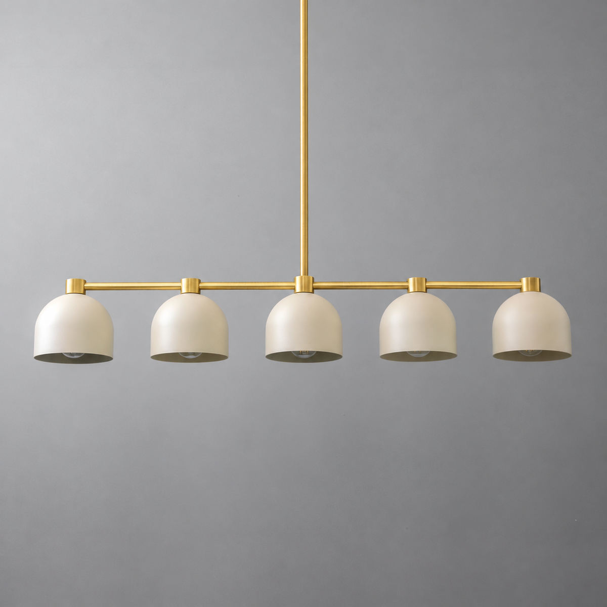 CHANDELIER MODEL NO. 7677 in Sealed Brass