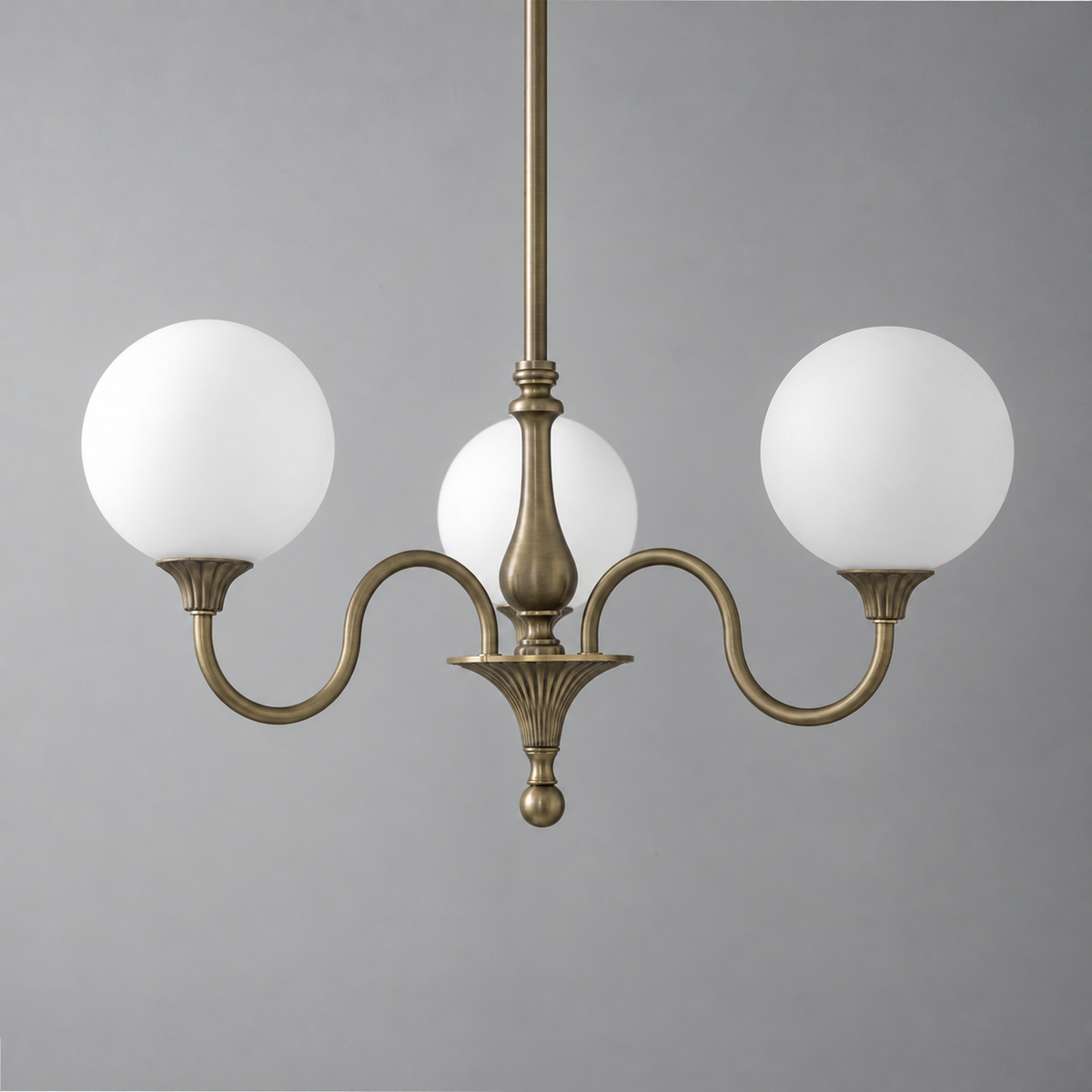 CHANDELIER MODEL NO. 9173 in Antique Brass