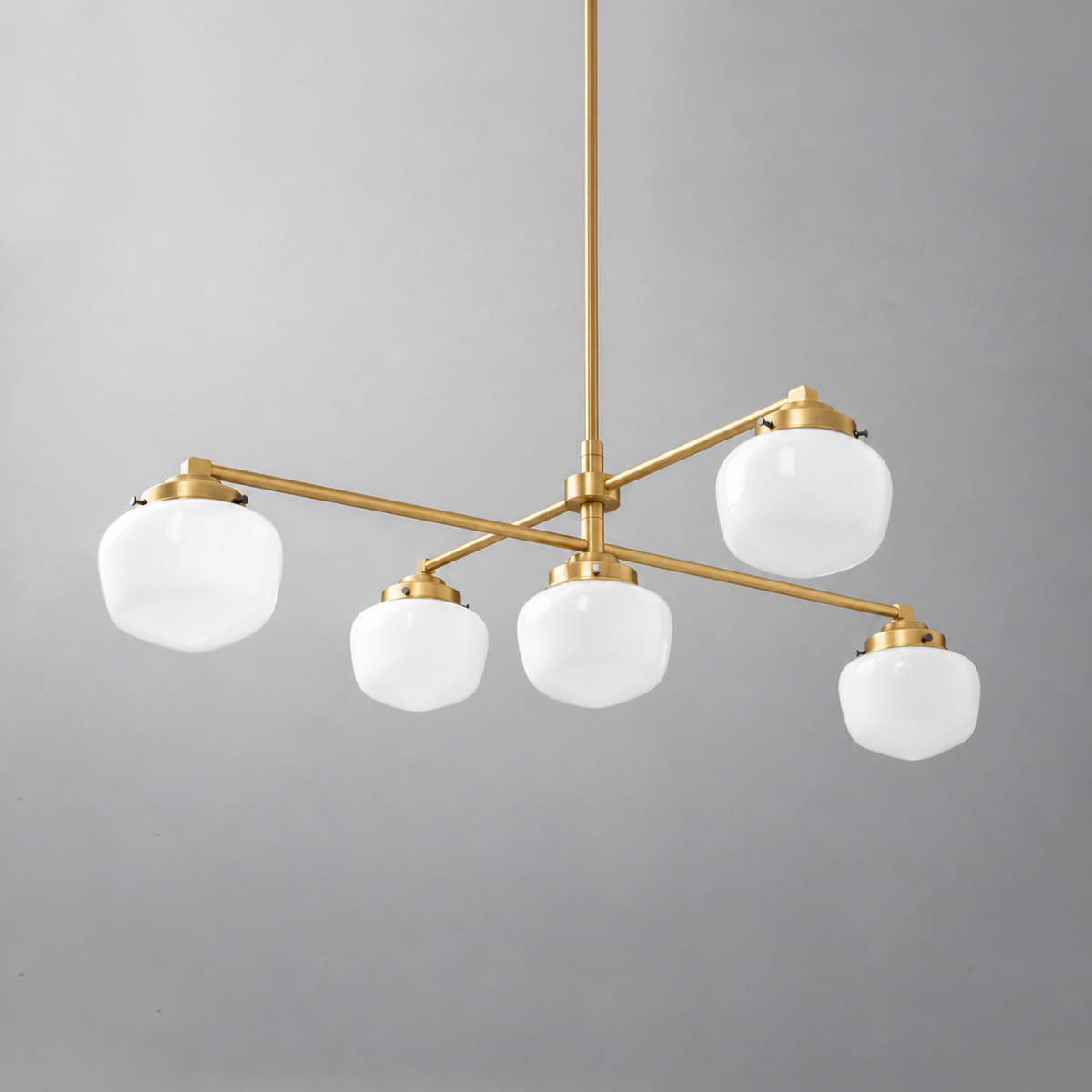CHANDELIER MODEL NO. 7709 in Sealed Brass