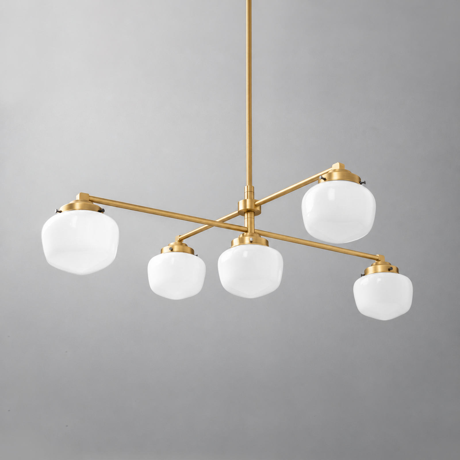 CHANDELIER MODEL NO. 7709 in Sealed Brass
