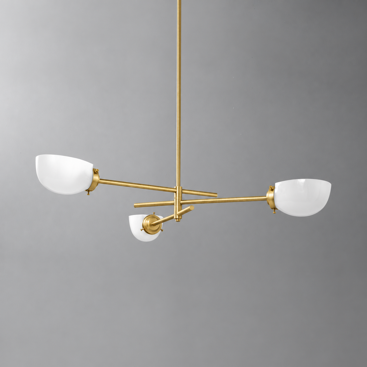 CHANDELIER MODEL NO. 5879 in Raw Brass