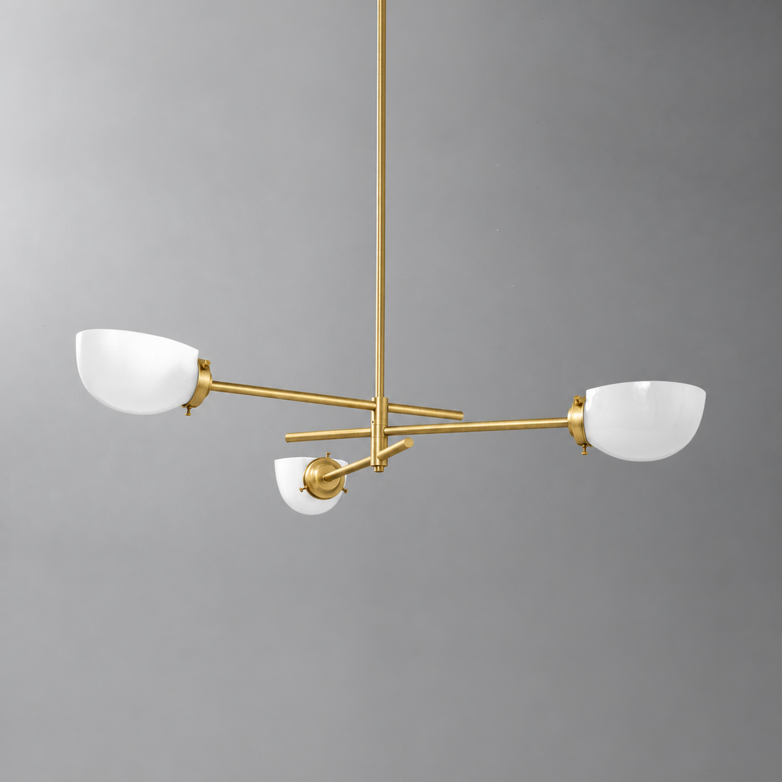 CHANDELIER MODEL NO. 5879 in Raw Brass