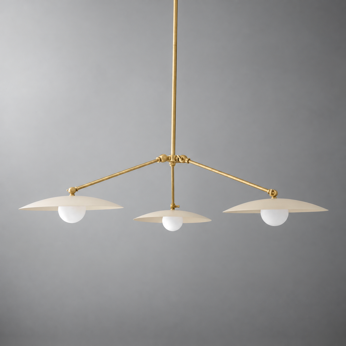 CHANDELIER  MODEL NO. 7015 in Raw Brass