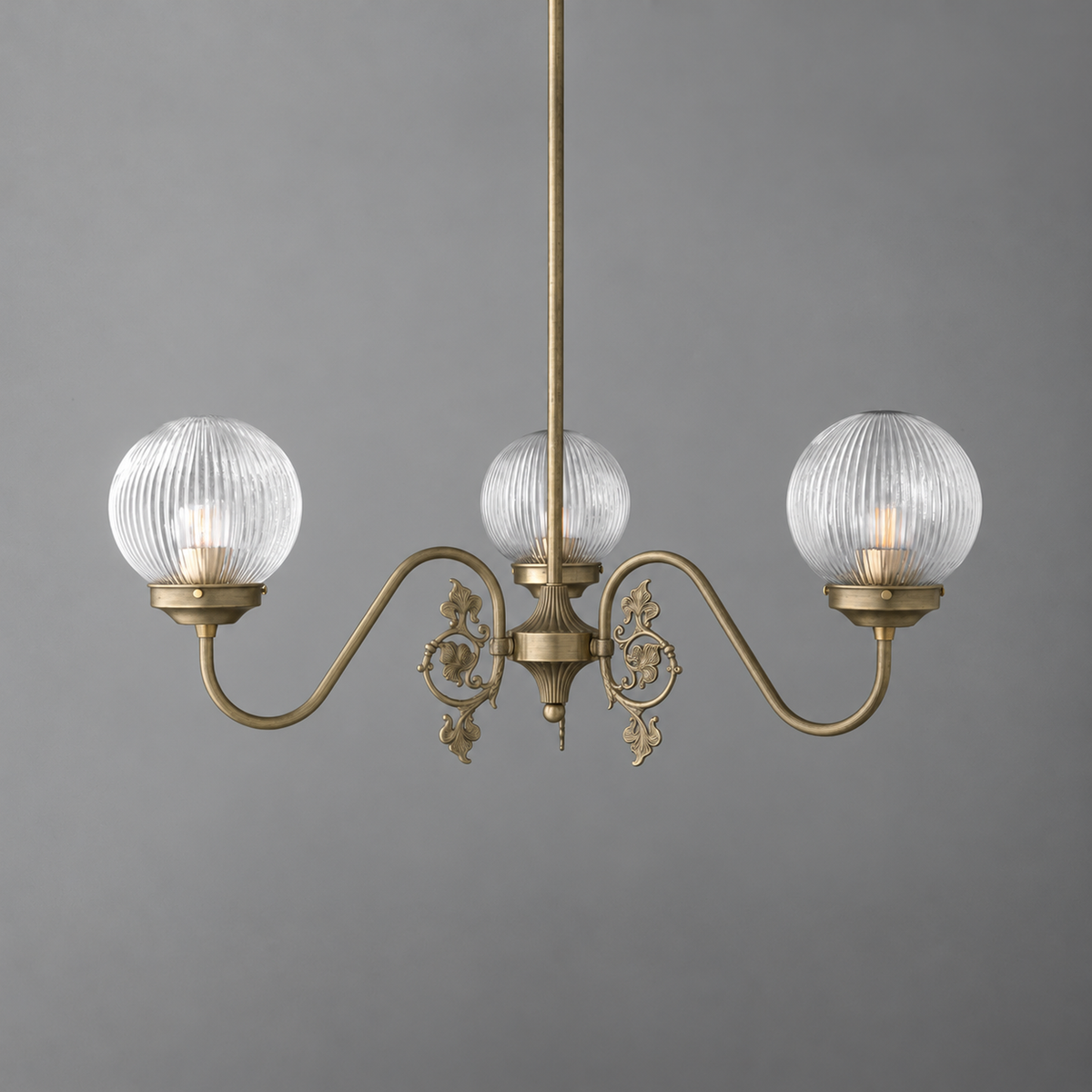 CHANDELIER MODEL NO. 6884 in Antique Brass