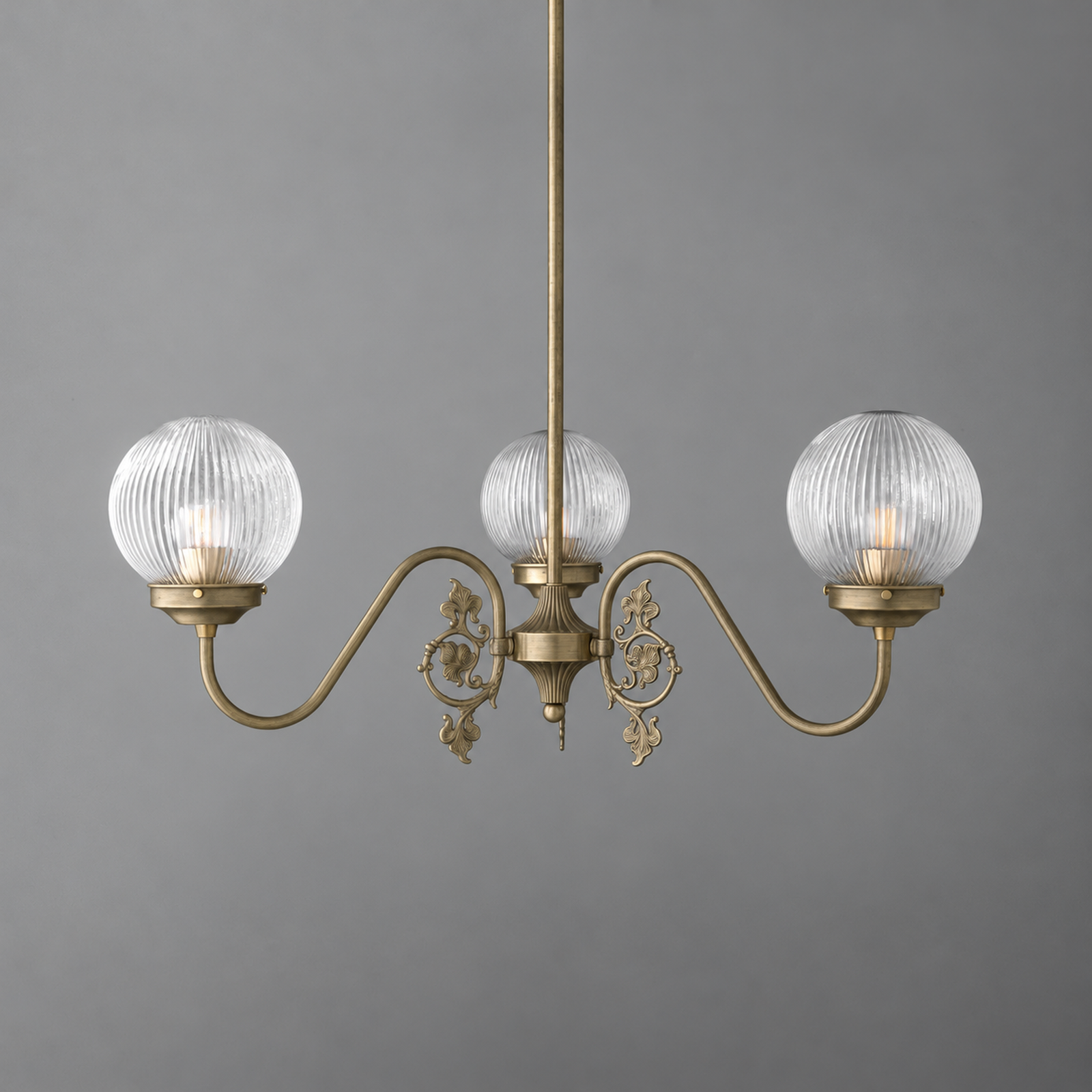 CHANDELIER MODEL NO. 6884 in Antique Brass