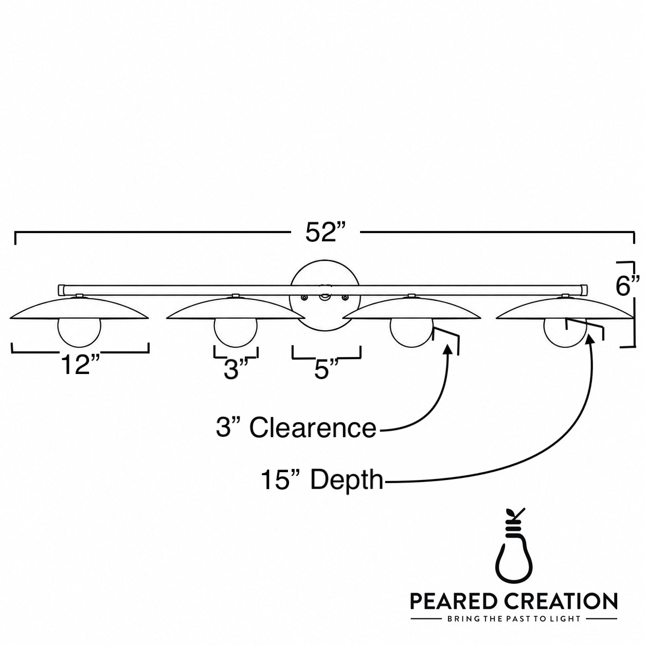 VANITY LIGHT MODEL NO. 1152