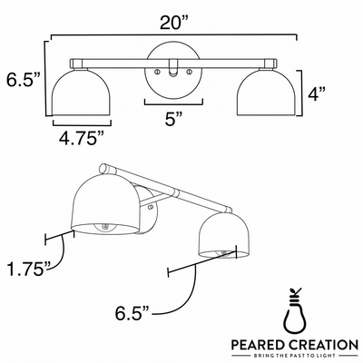 VANITY LIGHT MODEL NO. 1186