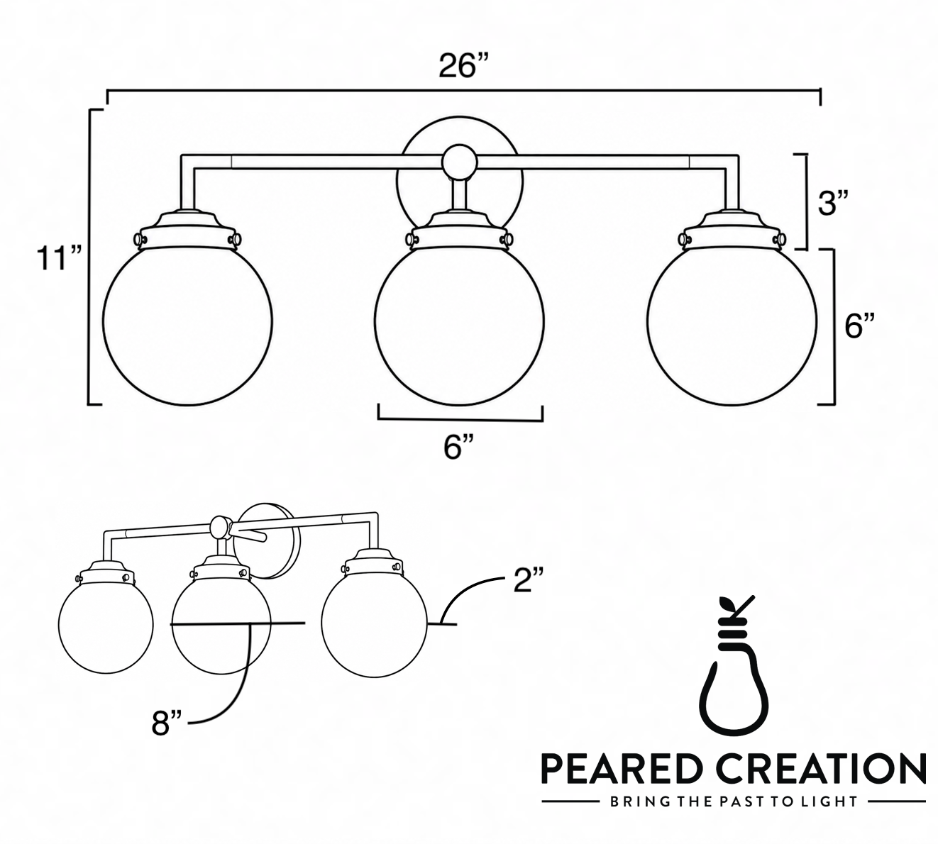 VANITY LIGHT MODEL NO. 1120