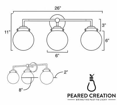 VANITY LIGHT MODEL NO. 1120