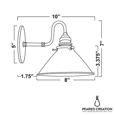 SCONCE MODEL NO. 8020