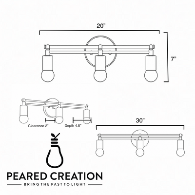 VANITY LIGHT MODEL NO. 8256