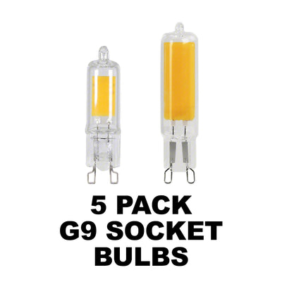 G9 Socket Bulbs - 5 Pack