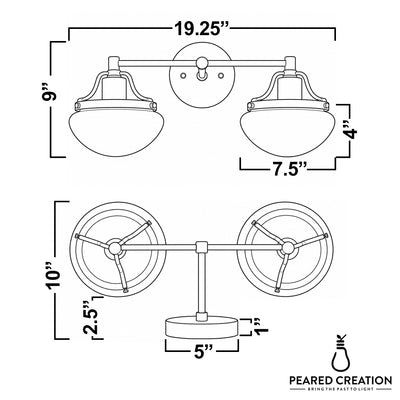 VANITY LIGHT MODEL NO. 2448