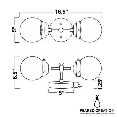 VANITY LIGHT MODEL NO. 2599