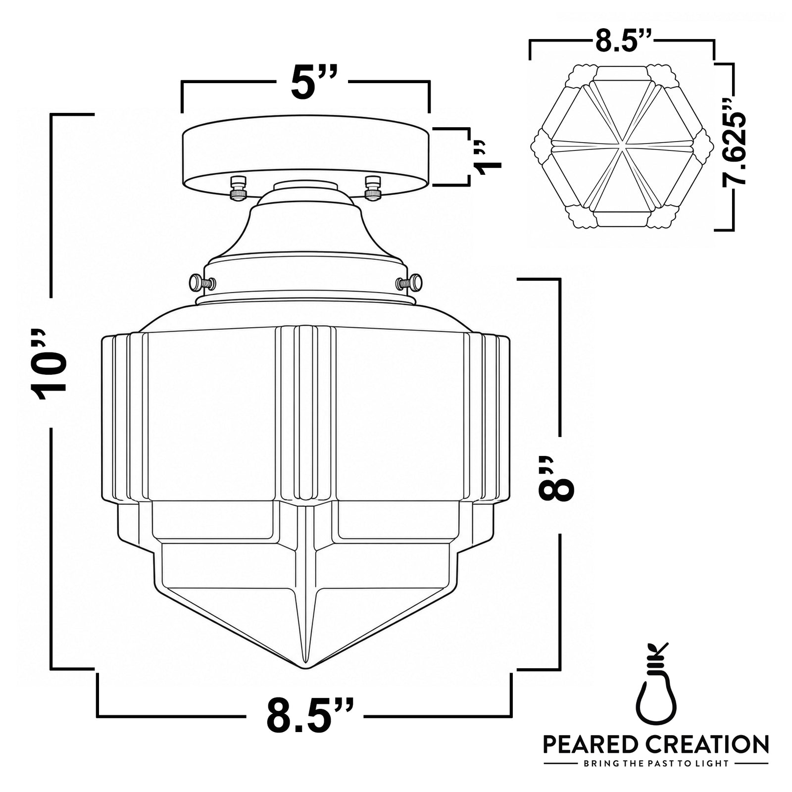 CEILING LIGHT MODEL NO. 9155