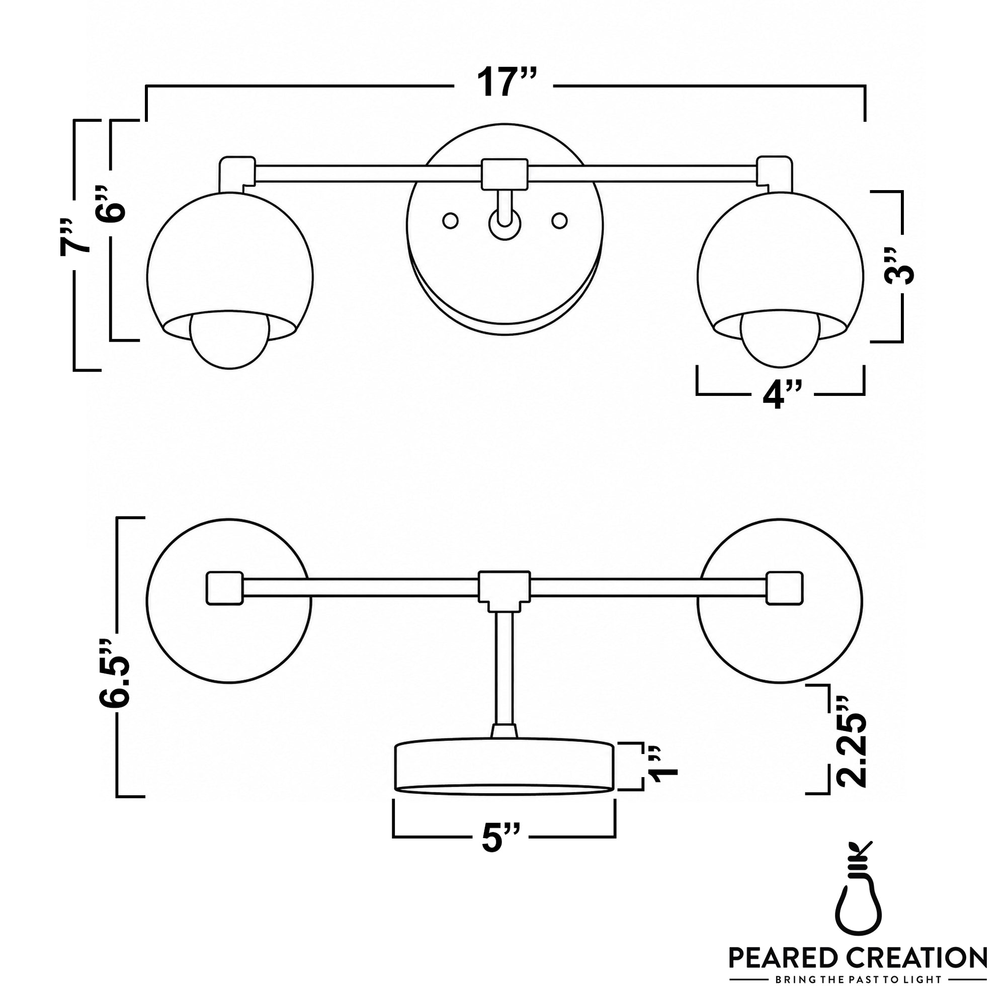 VANITY LIGHT MODEL NO. 5469