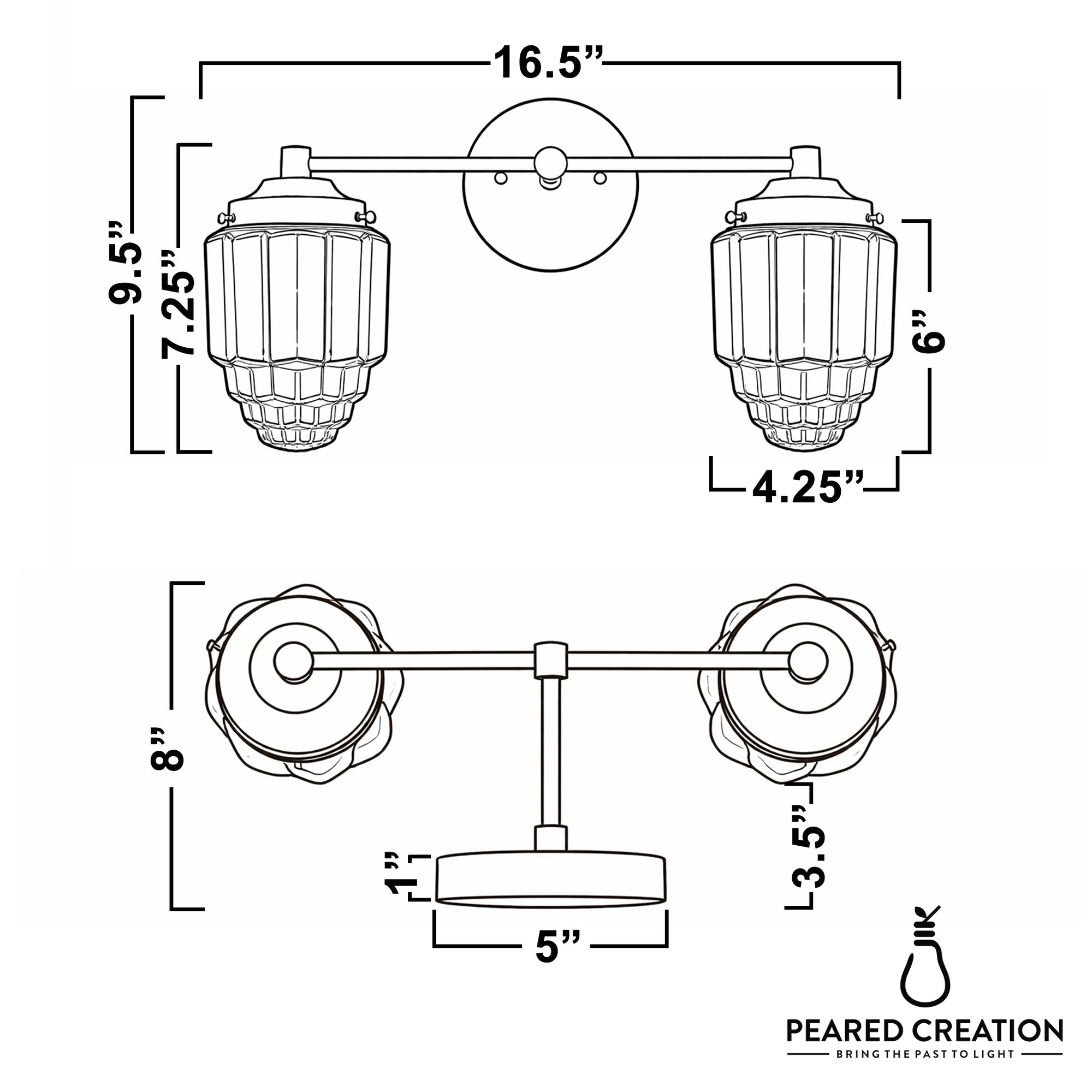 VANITY LIGHT MODEL NO. 9777