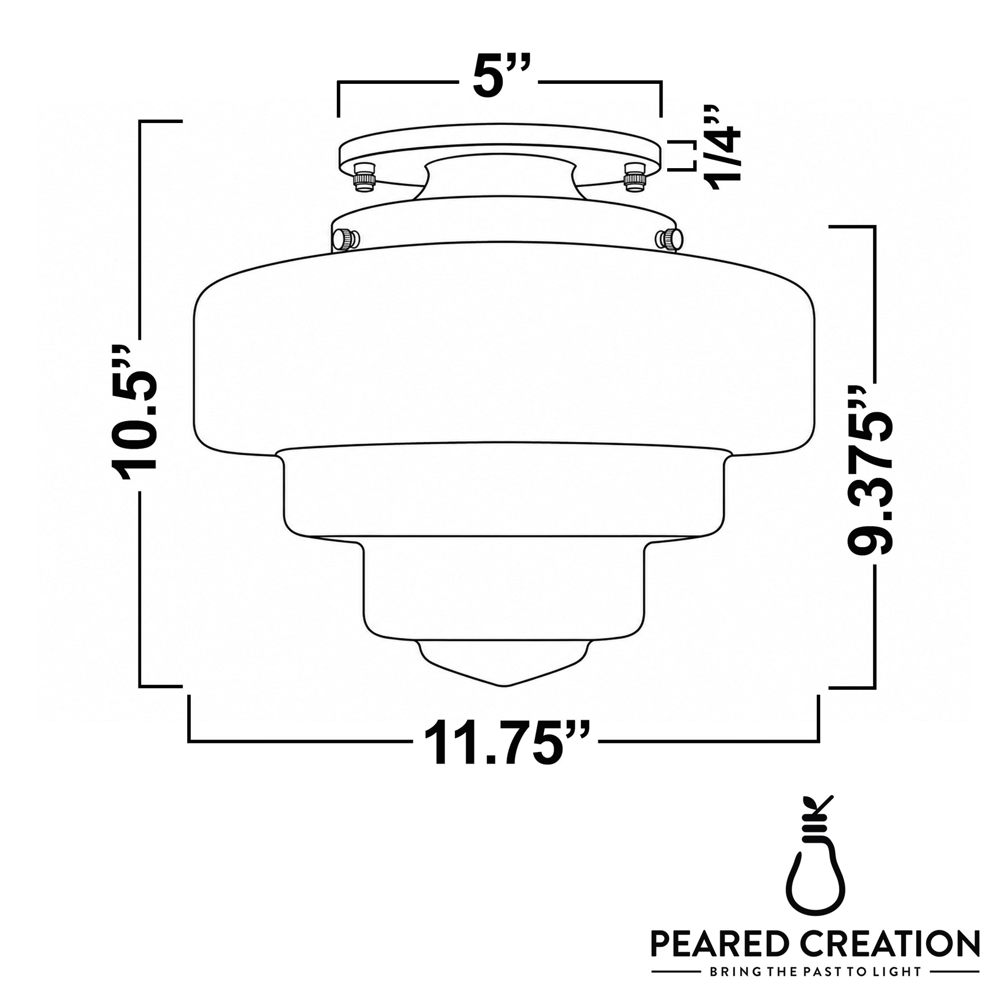 CEILING LIGHT MODEL NO. 7351