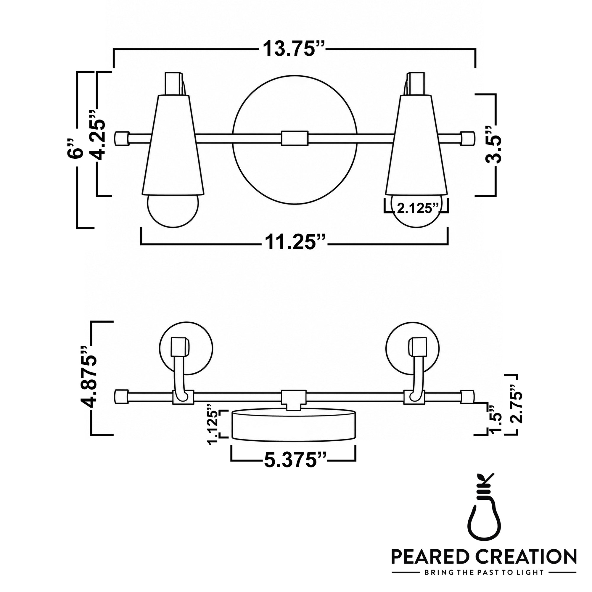 VANITY LIGHT MODEL NO. 1230