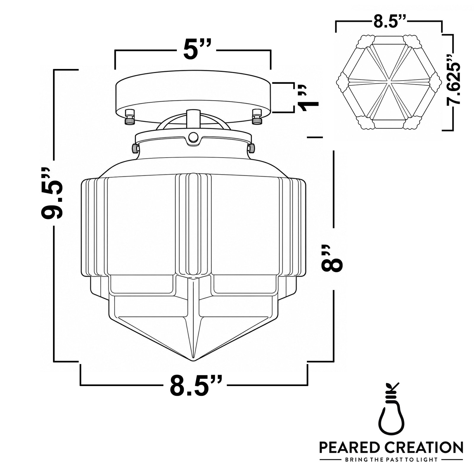 CEILING LIGHT MODEL NO. 5122