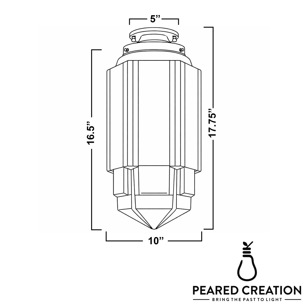 CEILING LIGHT MODEL NO. 9652