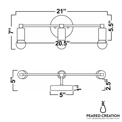 VANITY LIGHT MODEL NO. 7591